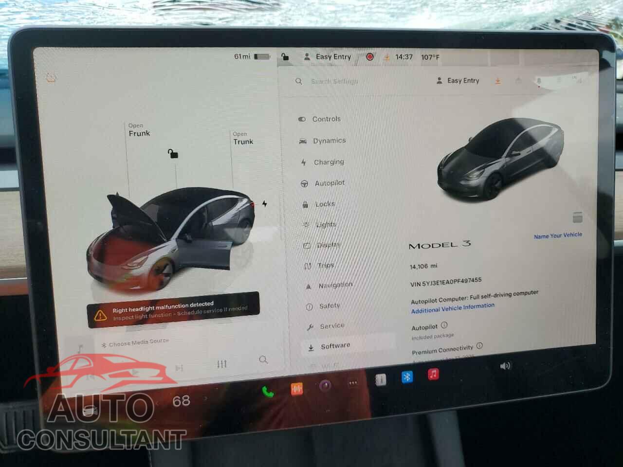 TESLA MODEL 3 2023 - 5YJ3E1EA0PF497455