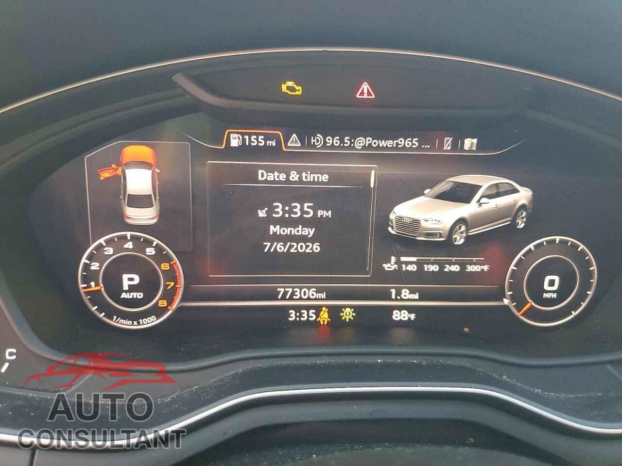 AUDI A4 2018 - WAULMAF45JA212936