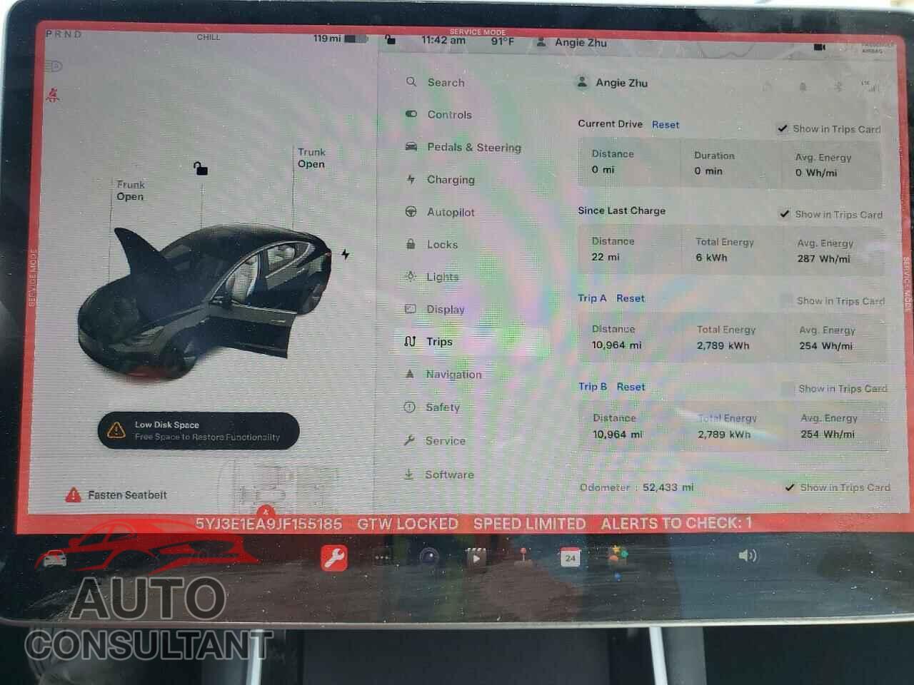 TESLA MODEL 3 2018 - 5YJ3E1EA9JF155185