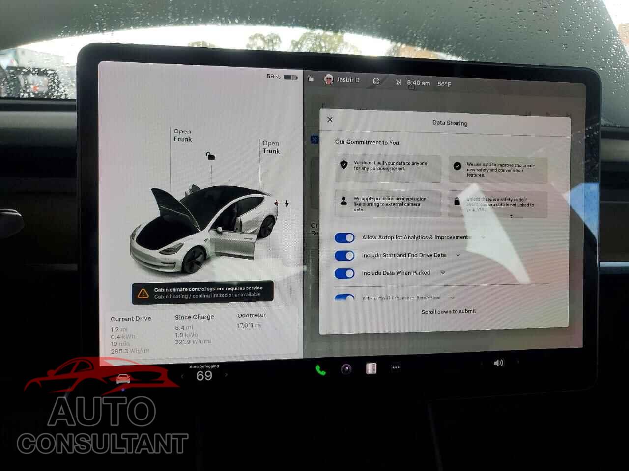 TESLA MODEL 3 2020 - 5YJ3E1EB6LF800418