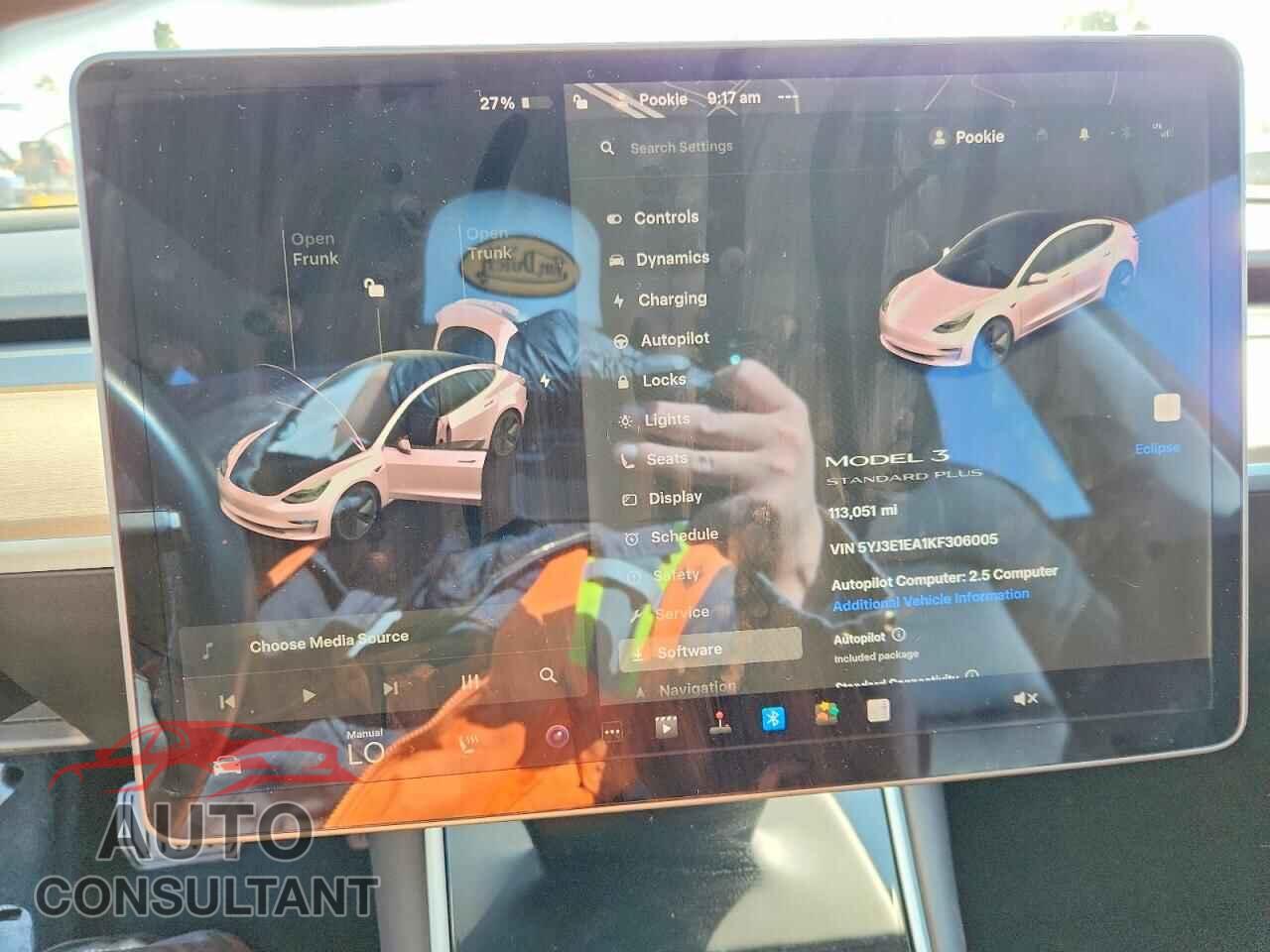 TESLA MODEL 3 2019 - 5YJ3E1EA1KF306005