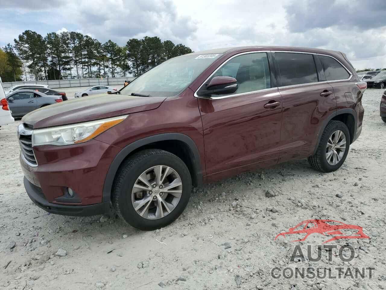 TOYOTA HIGHLANDER 2015 - 5TDZKRFHXFS106710