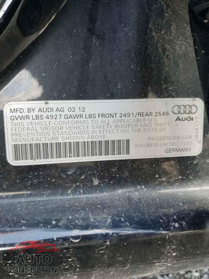 AUDI A4 2012 - WAUBFAFL5CN021333