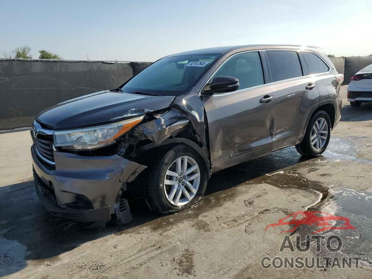 TOYOTA HIGHLANDER 2016 - 5TDZKRFH0GS170188
