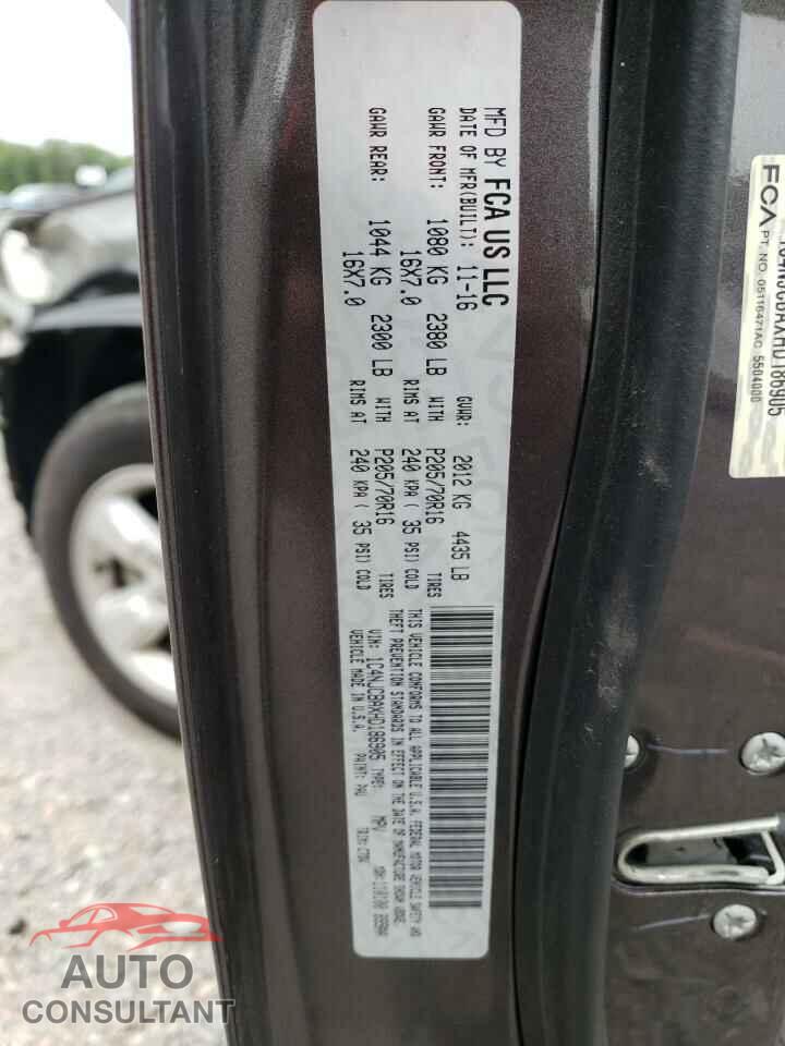 JEEP COMPASS 2017 - 1C4NJCBAXHD186905