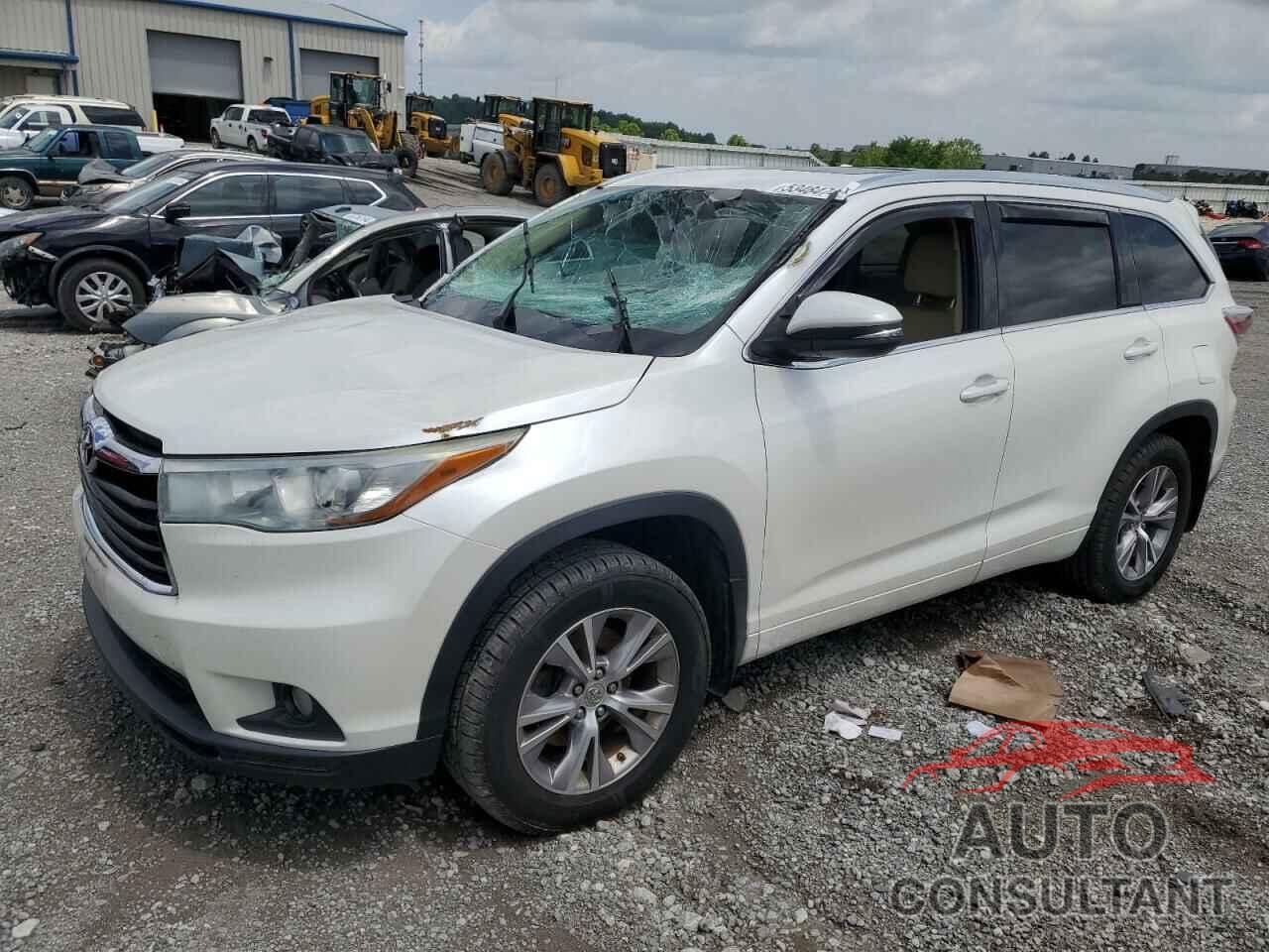 TOYOTA HIGHLANDER 2015 - 5TDJKRFHXFS086066