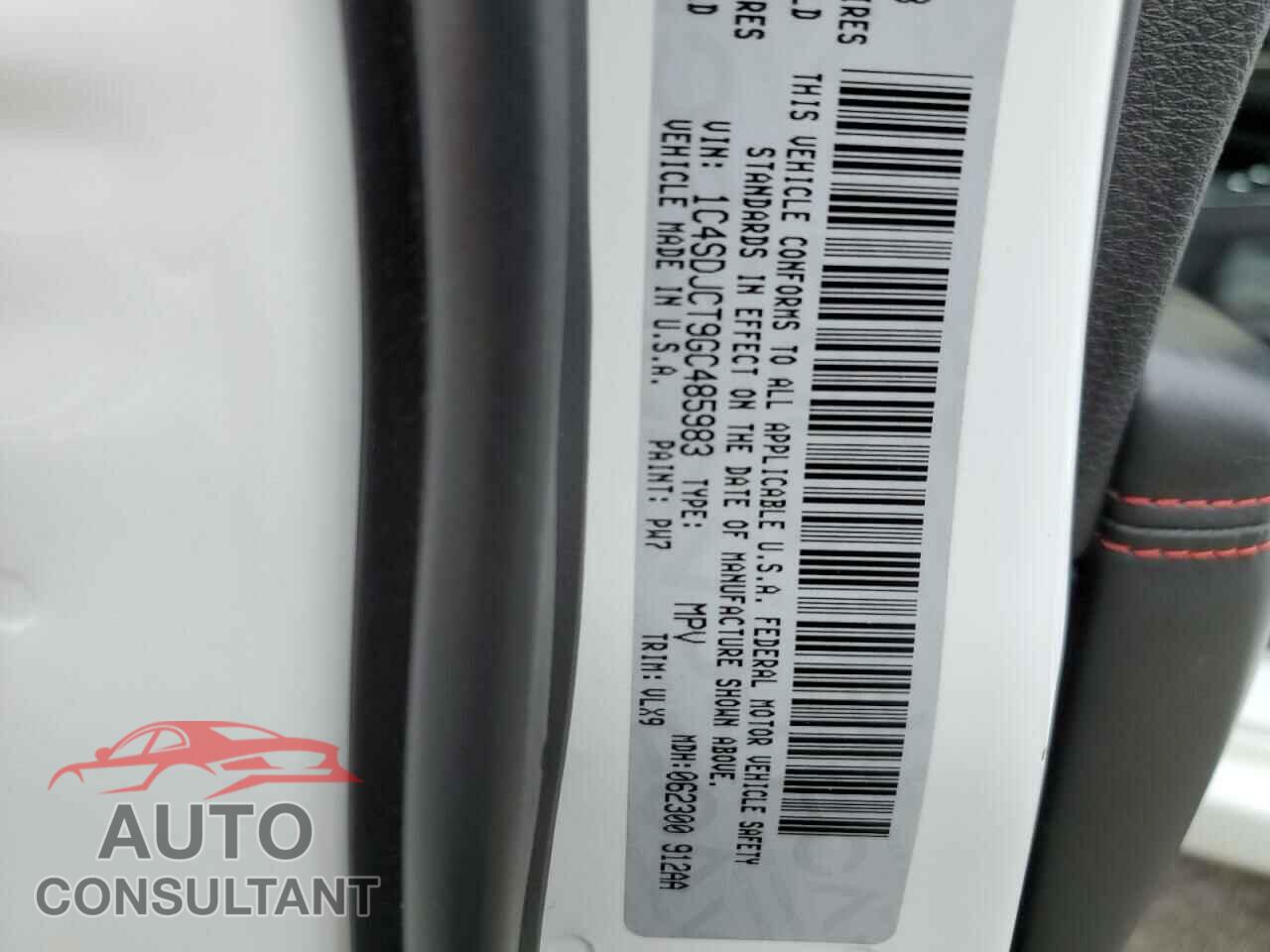 DODGE DURANGO 2016 - 1C4SDJCT9GC485983