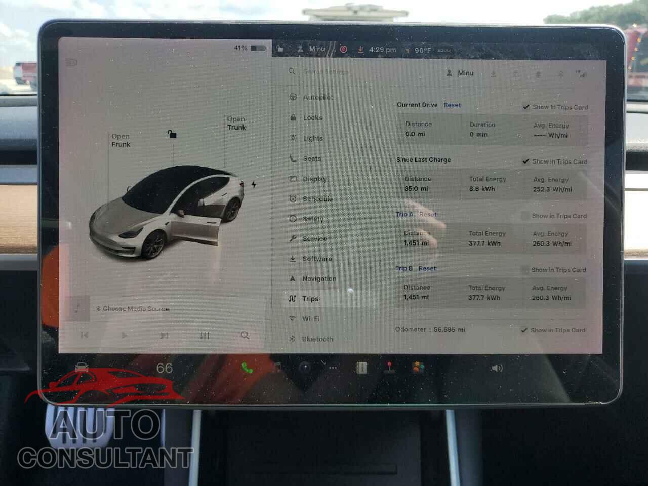 TESLA MODEL 3 2019 - 5YJ3E1EB8KF493980