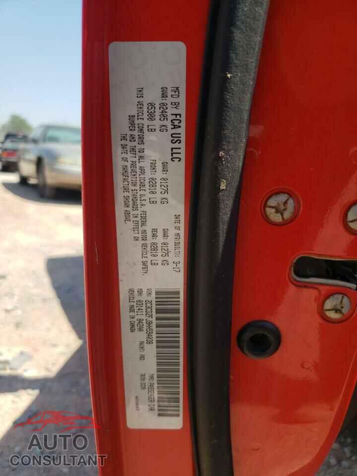 DODGE CHALLENGER 2017 - 2C3CDZFJ9HH594038