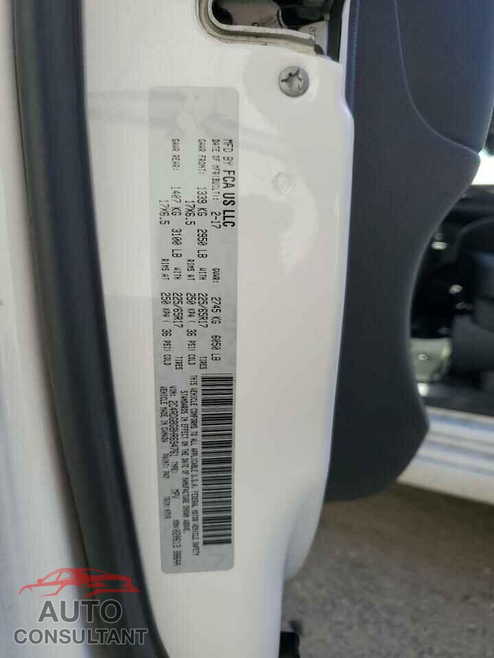 DODGE CARAVAN 2017 - 2C4RDGBG8HR694761