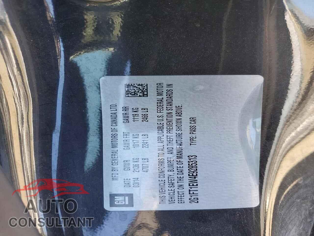 CHEVROLET CAMARO 2014 - 2G1FT1EW4E9285313