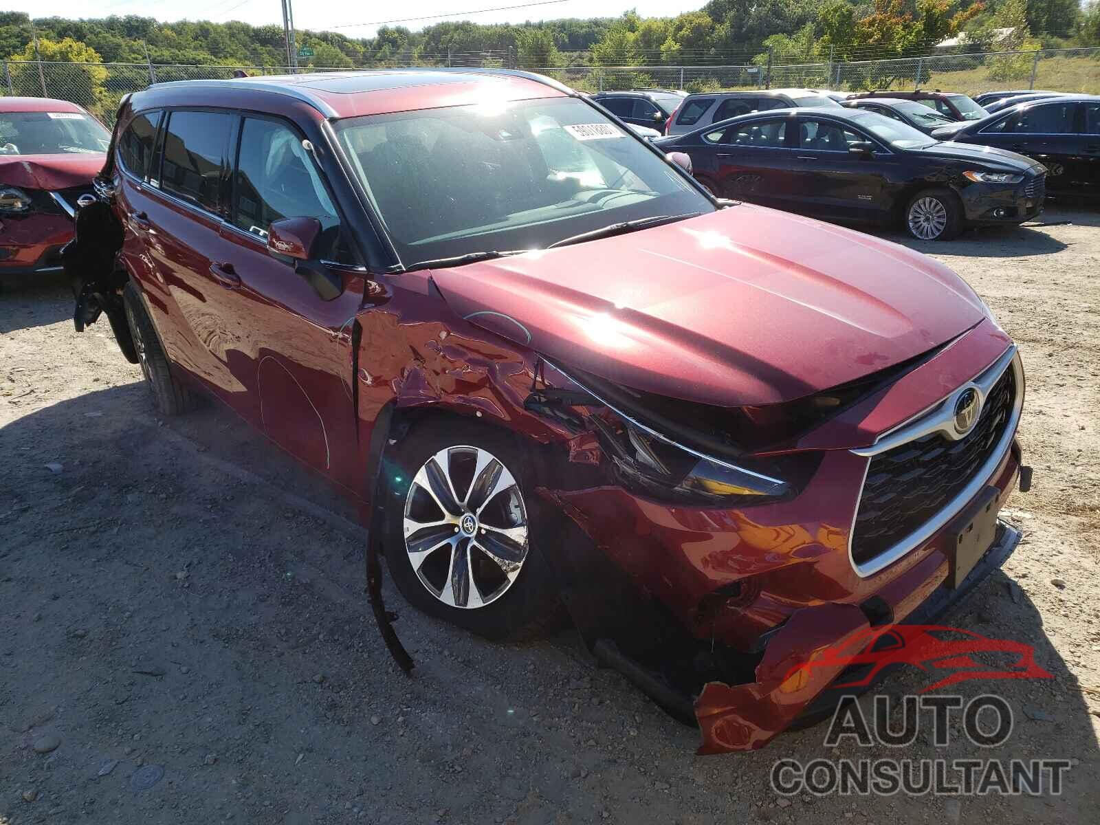 TOYOTA HIGHLANDER 2021 - 5TDGZRBH7MS549726