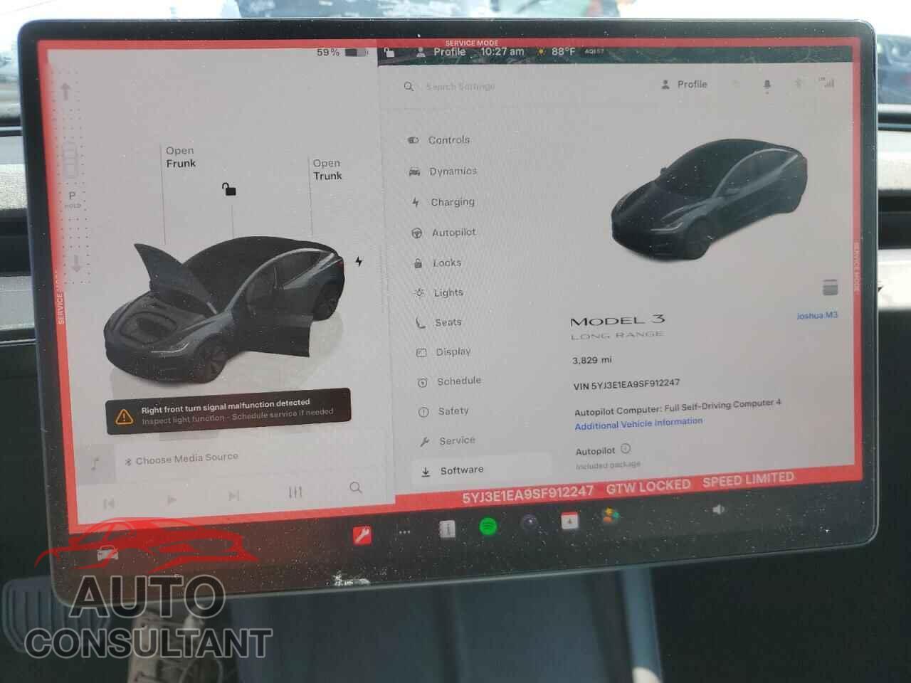 TESLA MODEL 3 2025 - 5YJ3E1EA9SF912247