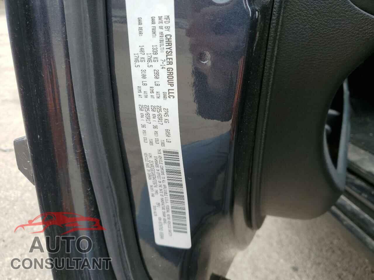 DODGE CARAVAN 2014 - 2C4RDGEG0ER472674