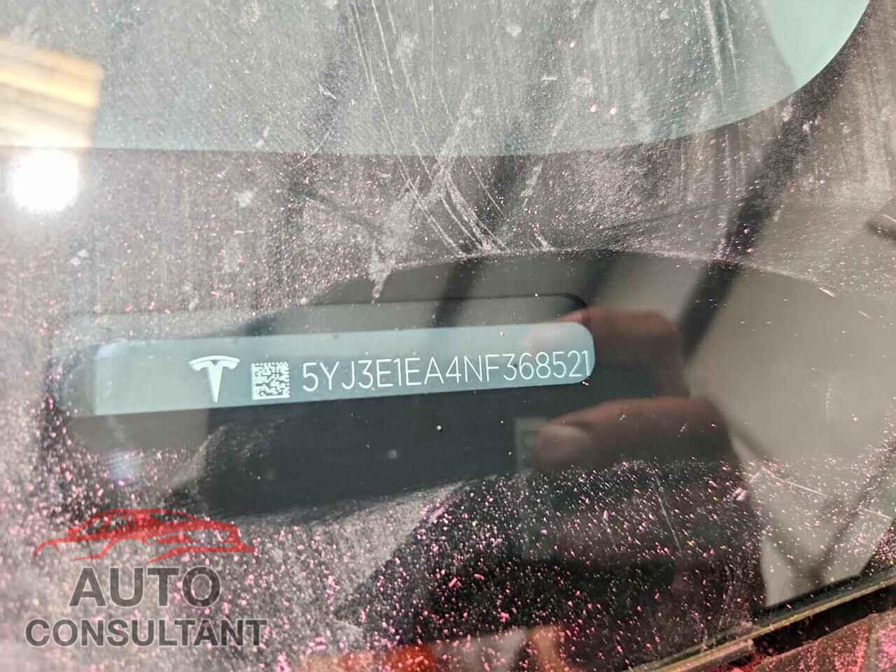 TESLA MODEL 3 2022 - 5YJ3E1EA4NF368521
