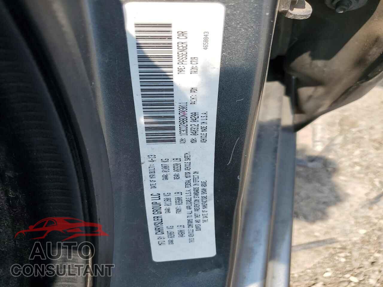 DODGE AVENGER 2013 - 1C3CDZAB8DN703011