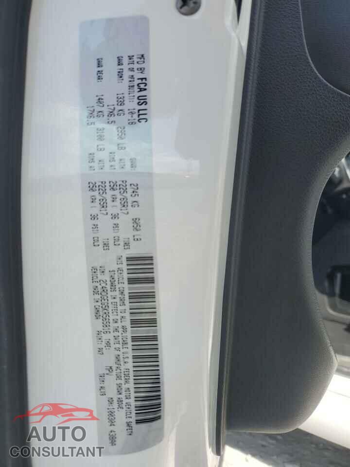 DODGE CARAVAN 2019 - 2C4RDGEG5KR565816