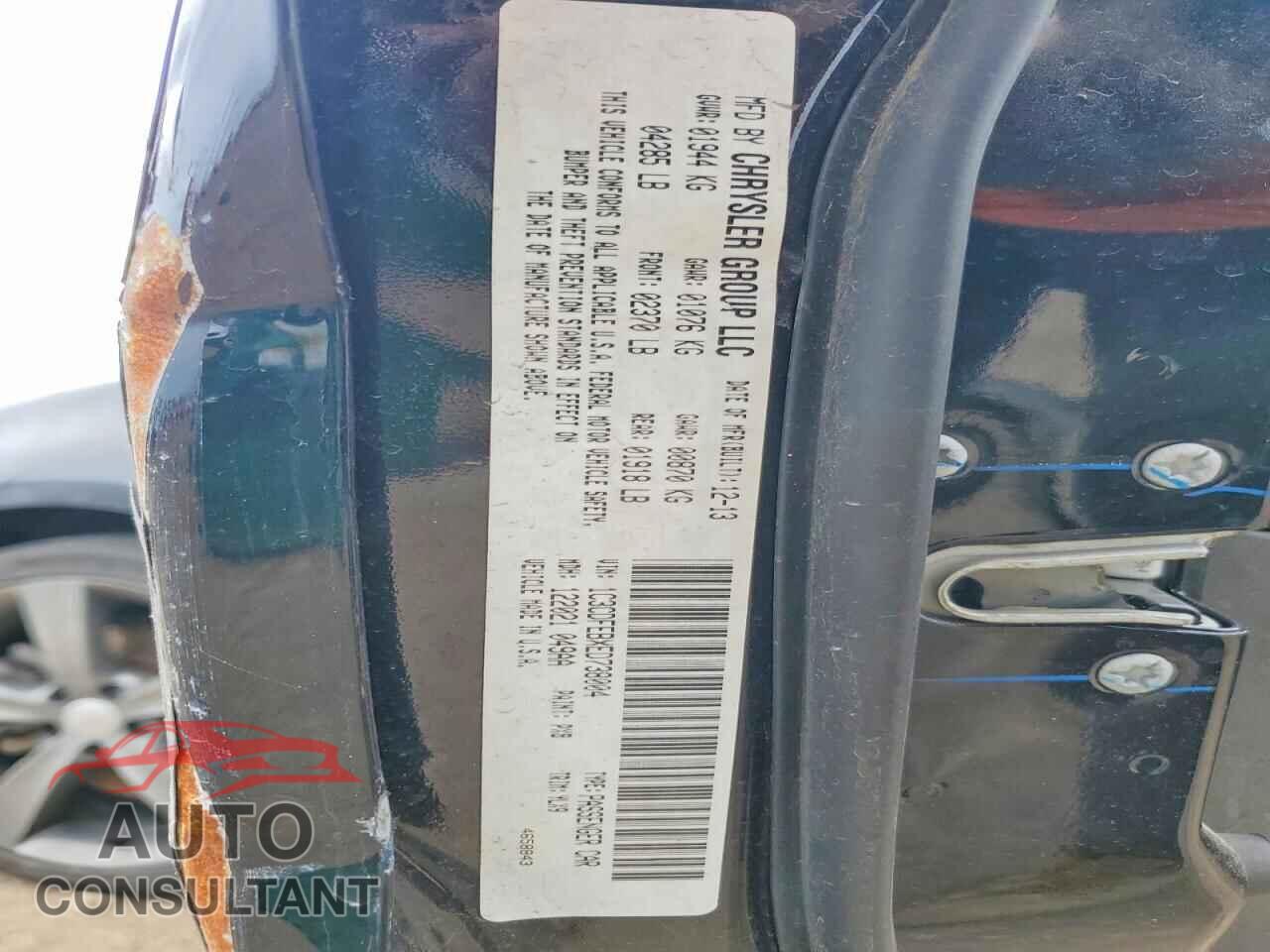 DODGE DART 2014 - 1C3CDFEBXED738004