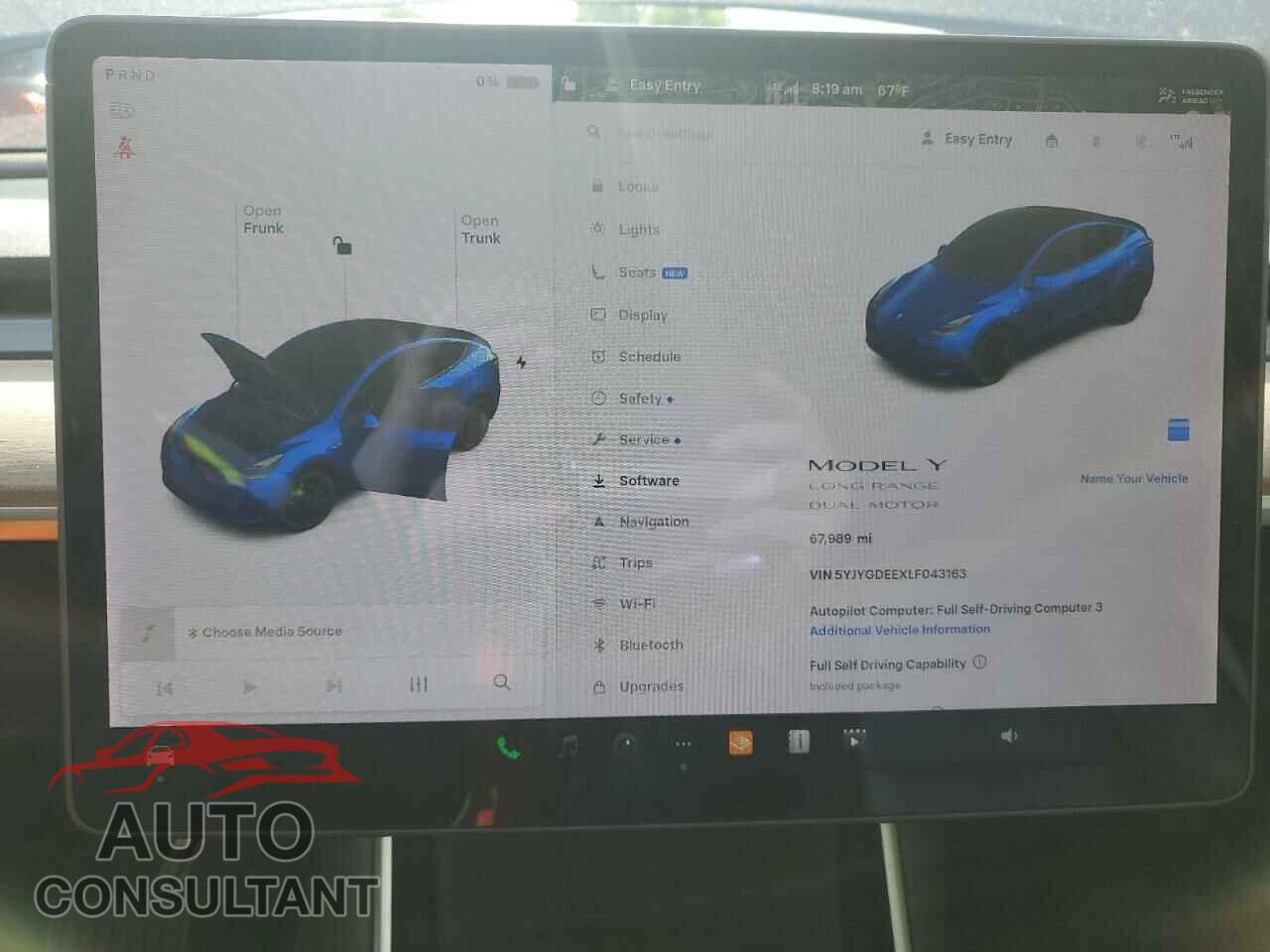 TESLA MODEL Y 2020 - 5YJYGDEEXLF043163