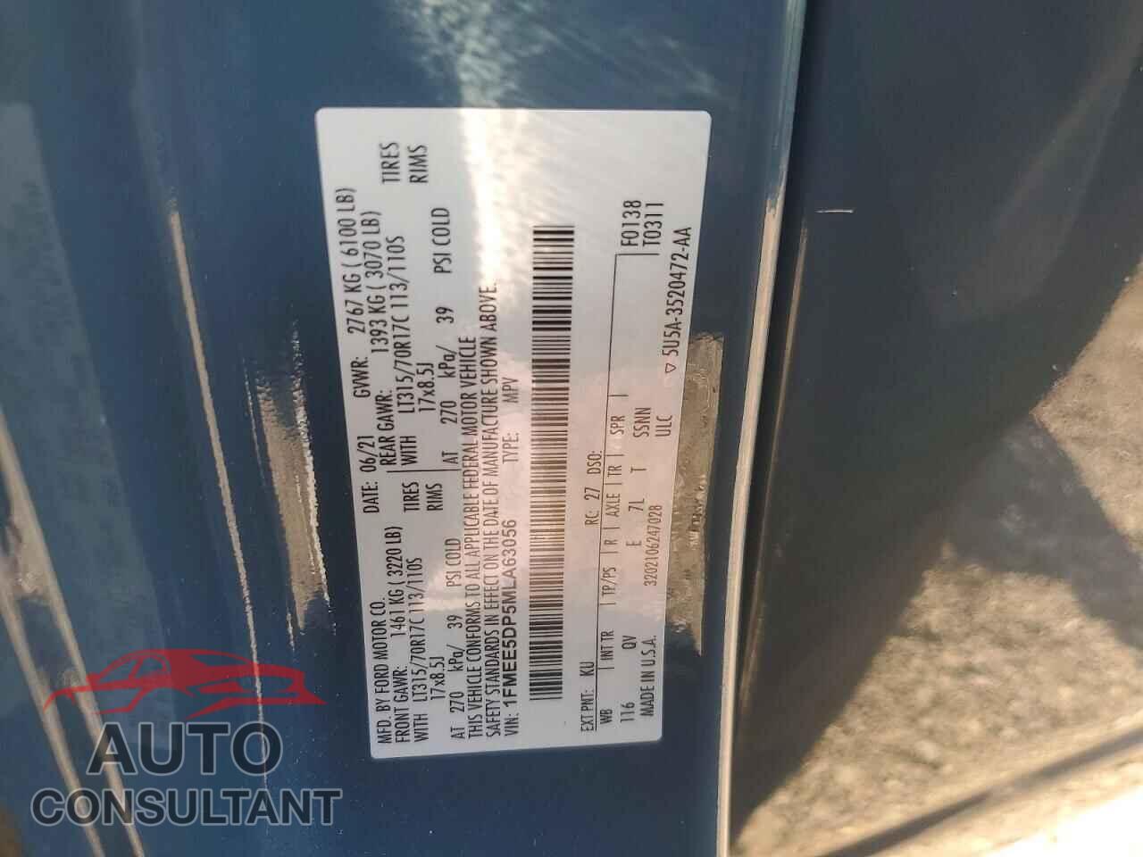FORD BRONCO 2021 - 1FMEE5DP5MLA63056
