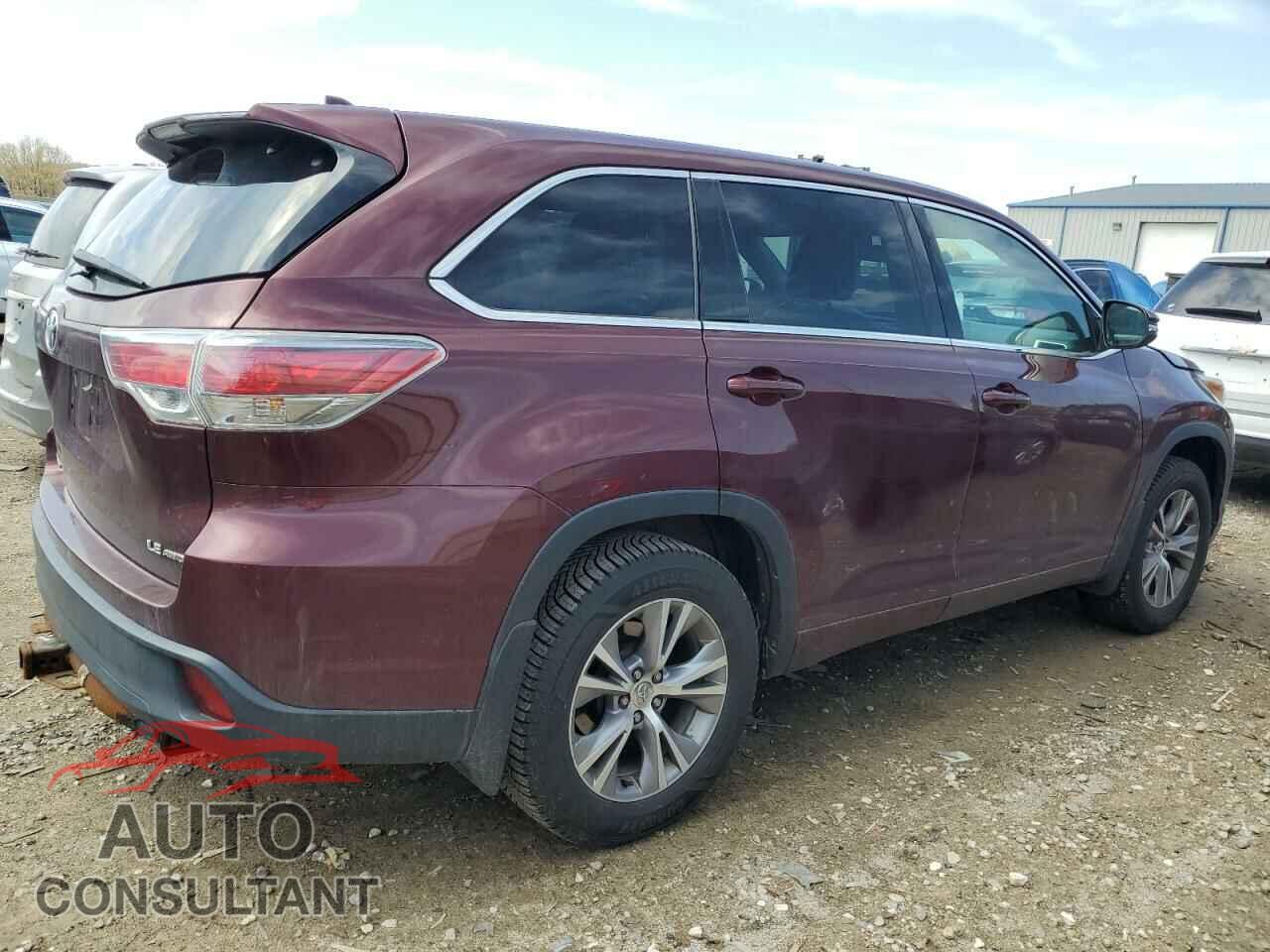 TOYOTA HIGHLANDER 2015 - 5TDBKRFH6FS149216