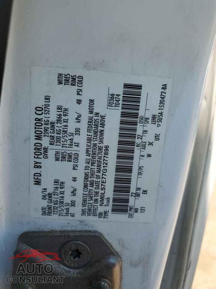 FORD TRANSIT 2016 - NM0LS7E77G1277896