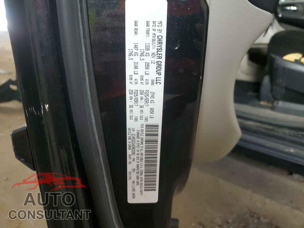 DODGE CARAVAN 2013 - 2C4RDGDG4DR633981