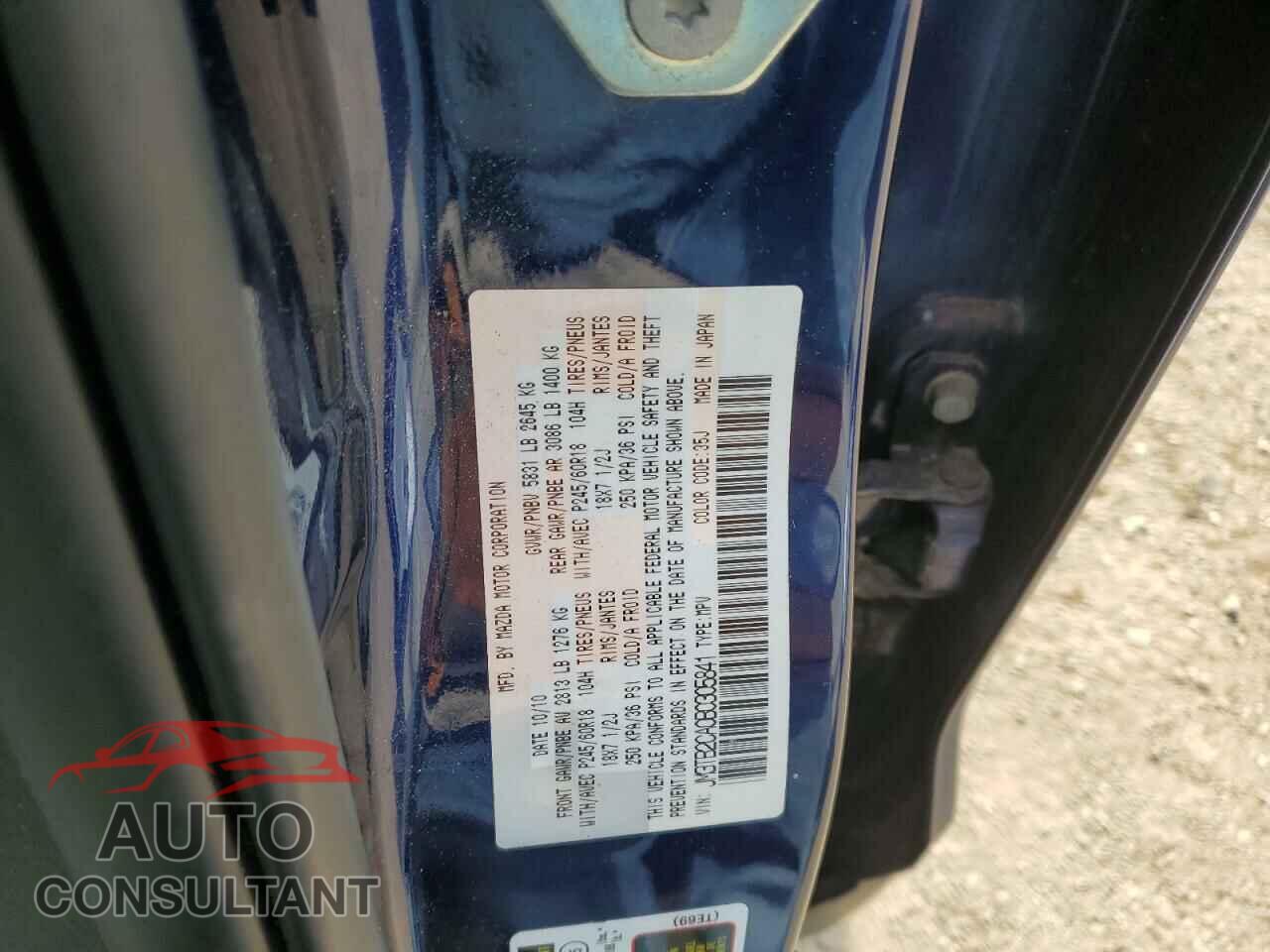 MAZDA CX-9 2011 - JM3TB2CA0B0305841