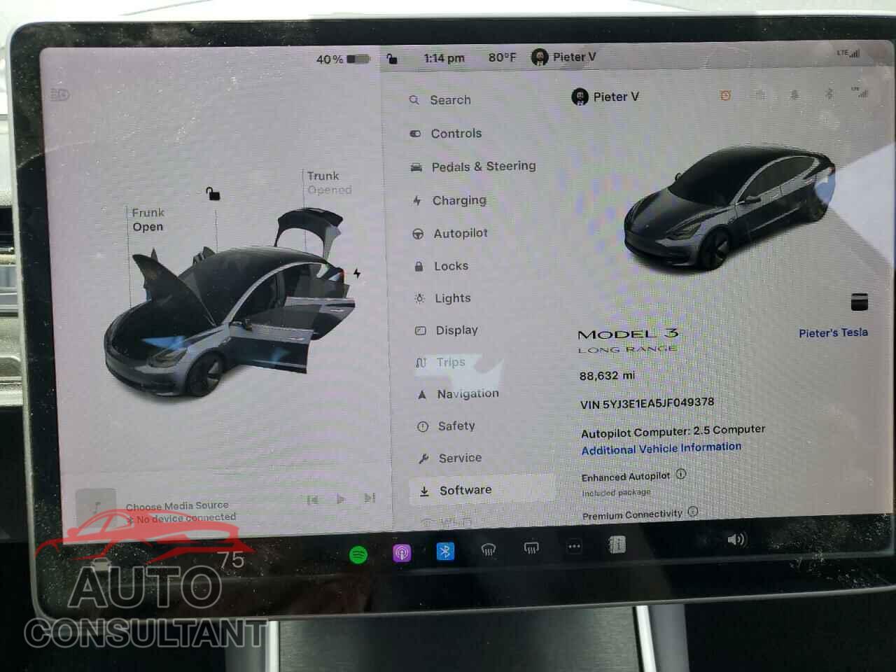 TESLA MODEL 3 2018 - 5YJ3E1EA5JF049378