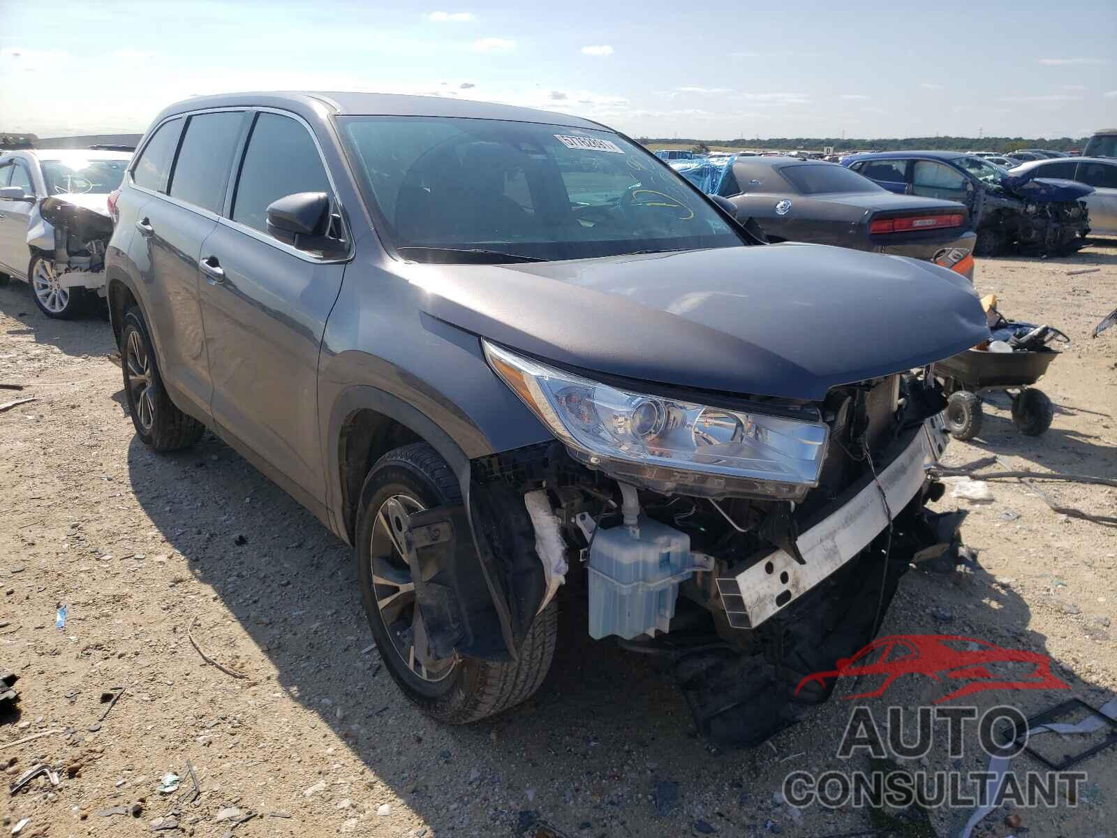 TOYOTA HIGHLANDER 2019 - 5TDZZRFH5KS292002