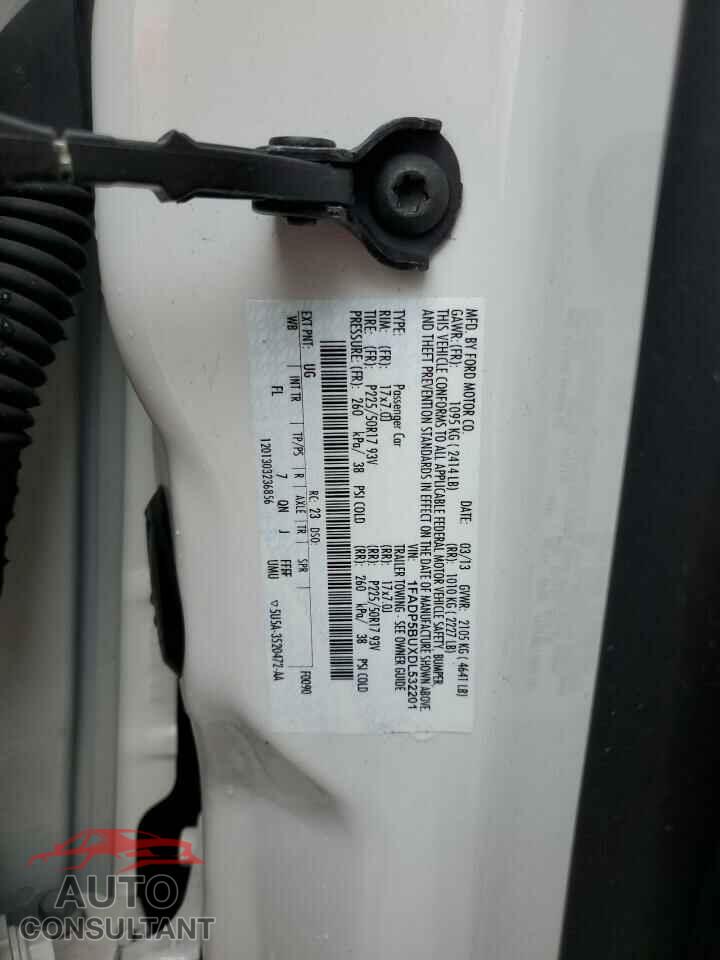 FORD CMAX 2013 - 1FADP5BUXDL532201