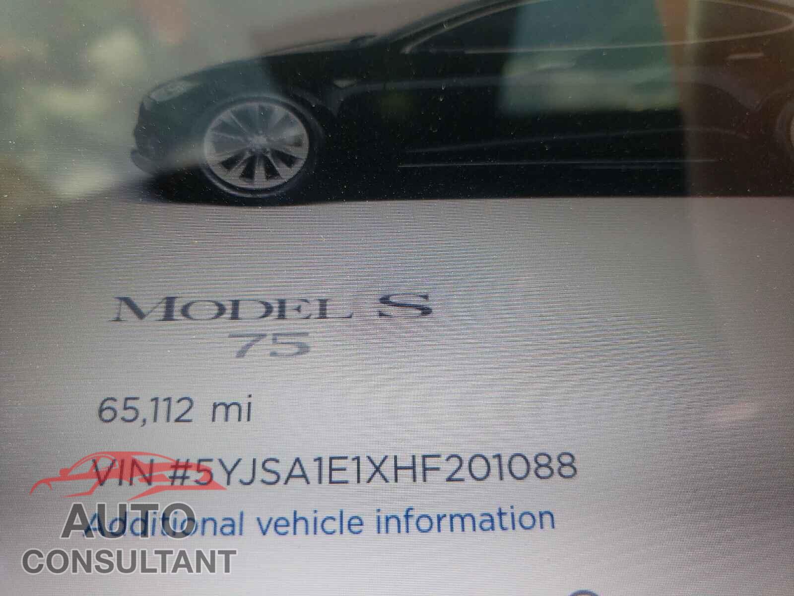 TESLA MODEL S 2017 - 5YJSA1E1XHF201088