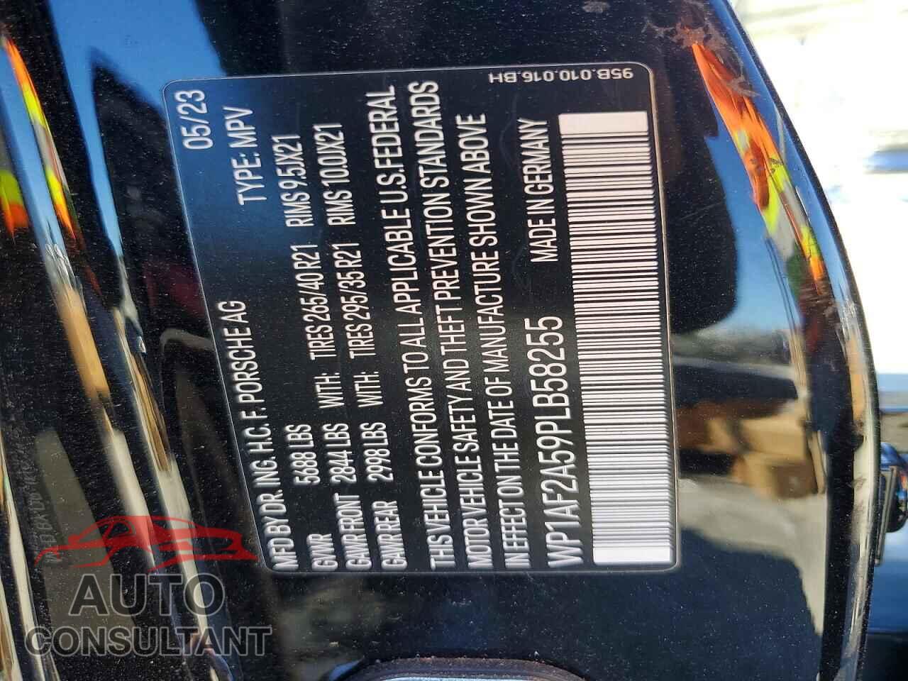 PORSCHE MACAN 2023 - WP1AF2A59PLB58255