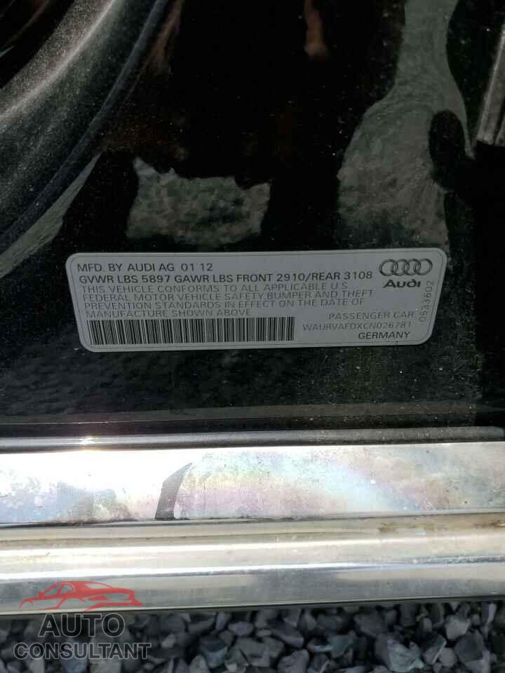 AUDI A8 2012 - WAURVAFDXCN026781