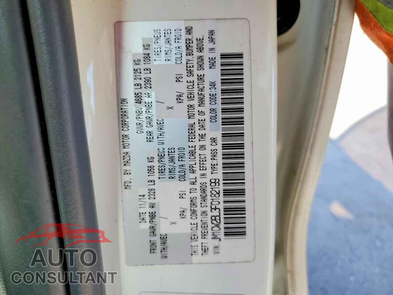 MAZDA 5 2015 - JM1CW2BL3F0182199