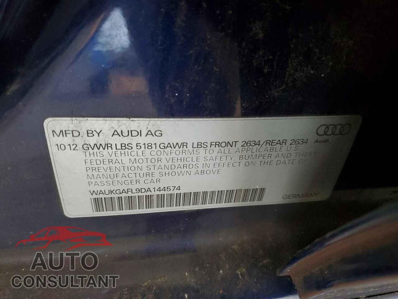 AUDI S4/RS4 2013 - WAUKGAFL9DA144574