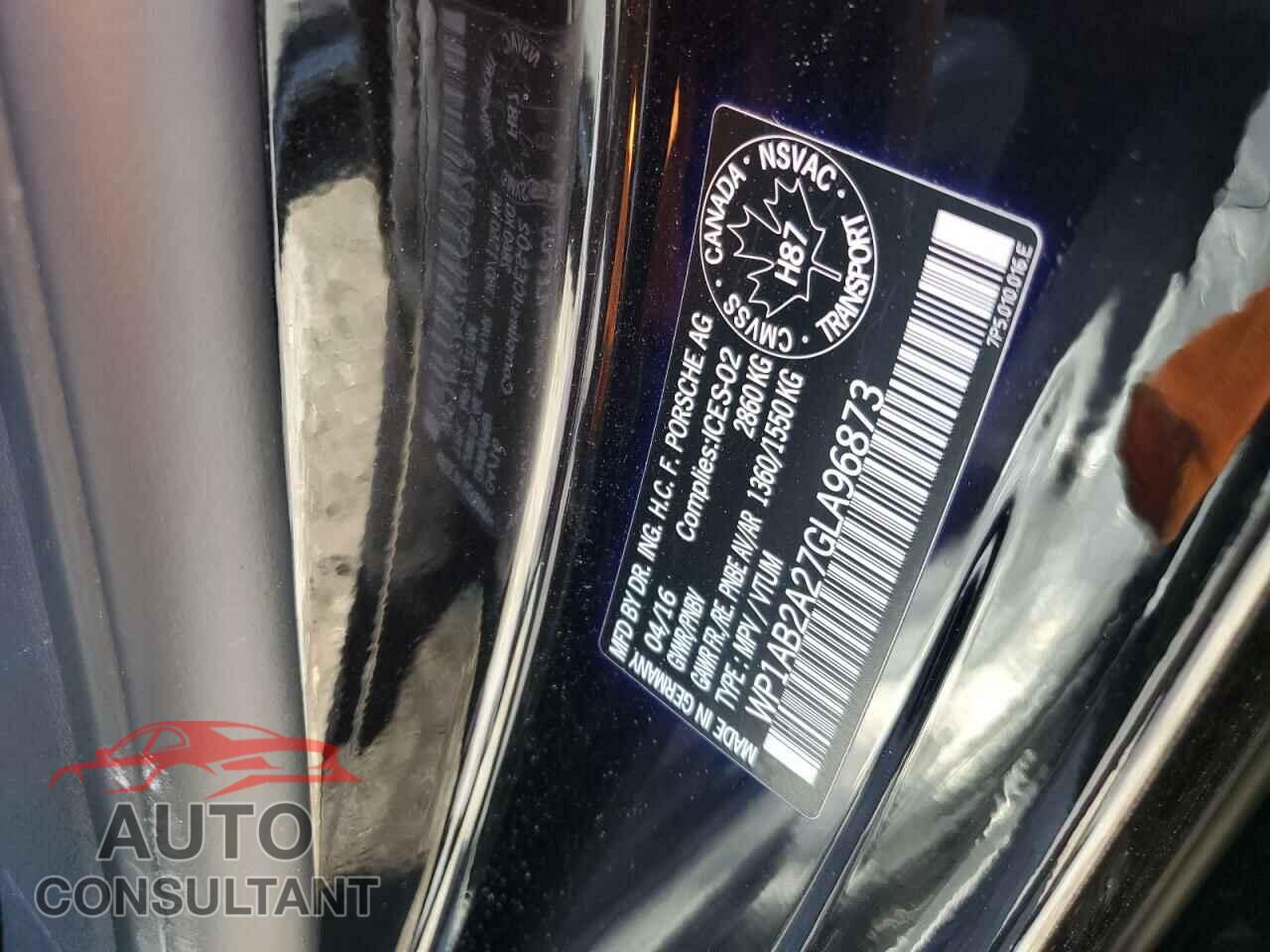 PORSCHE CAYENNE 2016 - WP1AB2A27GLA96873