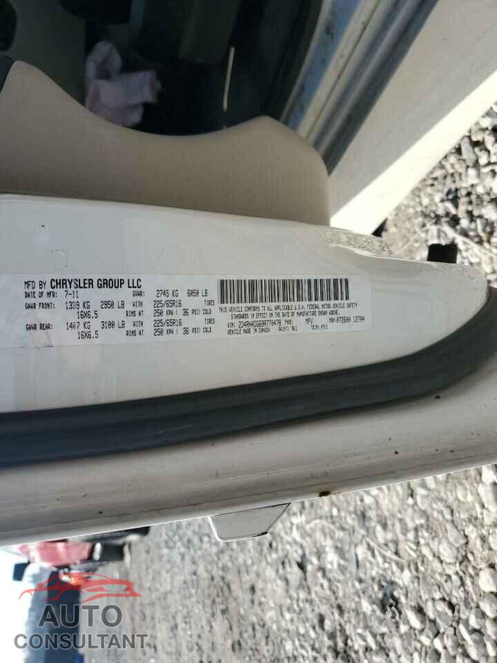 DODGE CARAVAN 2011 - 2D4RN4DG6BR770478