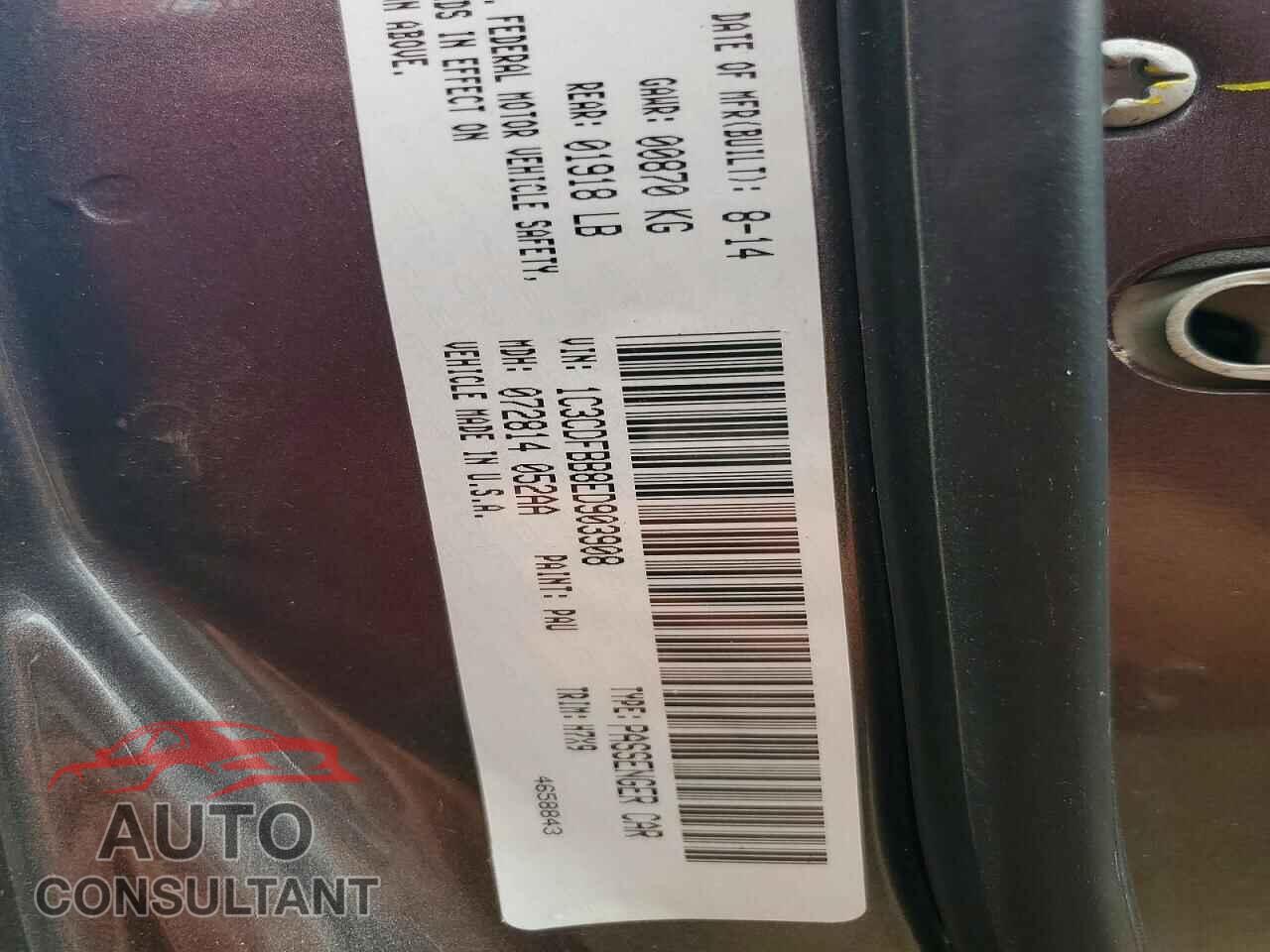 DODGE DART 2014 - 1C3CDFBB8ED903908