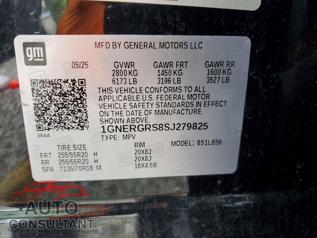CHEVROLET TRAVERSE 2025 - 1GNERGRS8SJ279825