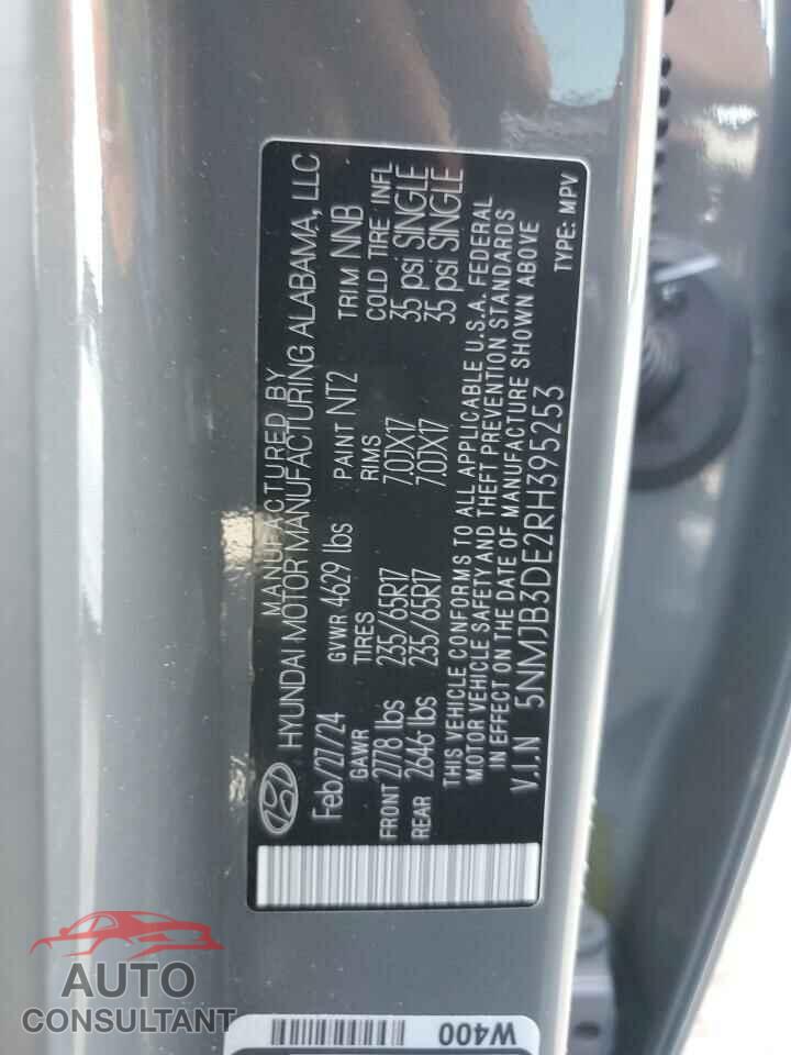 HYUNDAI TUCSON 2024 - 5NMJB3DE2RH395253