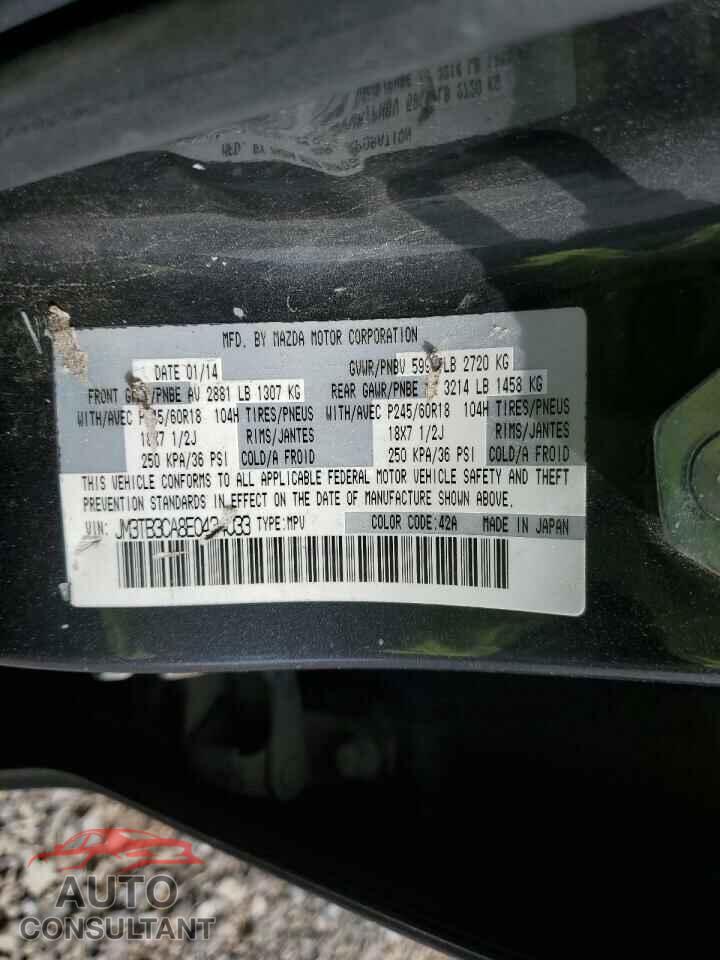 MAZDA CX-9 2014 - JM3TB3CA8E0434033