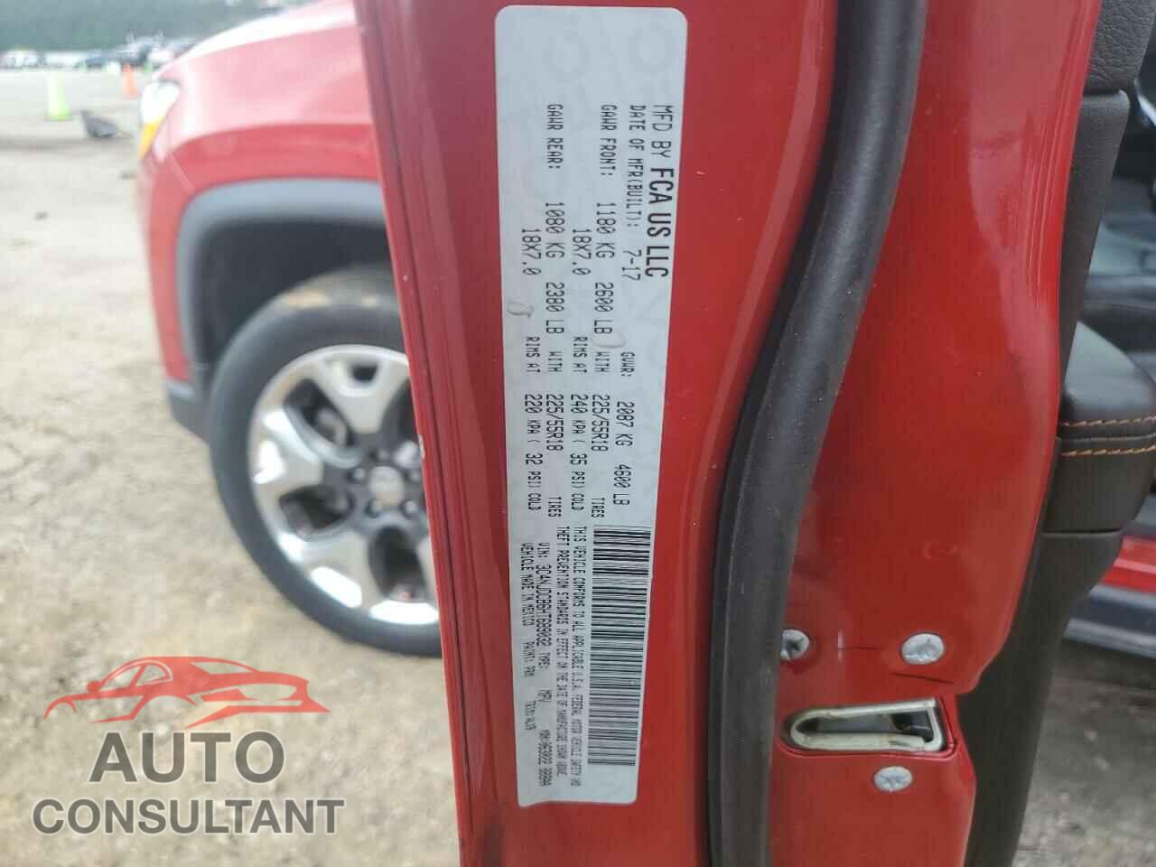 JEEP COMPASS 2017 - 3C4NJDCB6HT689032