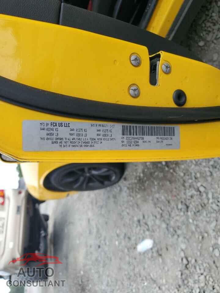 DODGE CHALLENGER 2017 - 2C3CDZAG4HH527598
