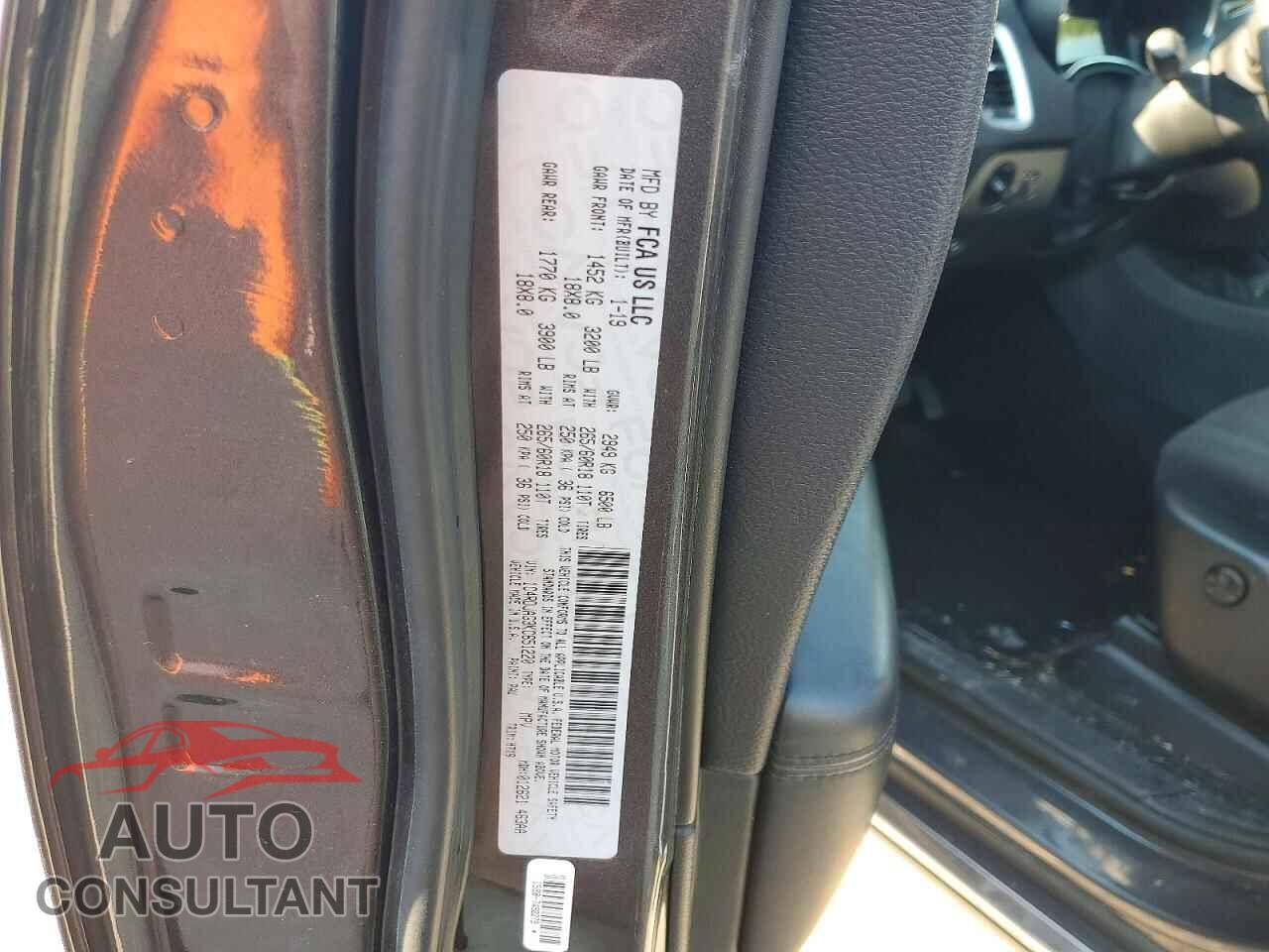 DODGE DURANGO 2019 - 1C4RDJAG3KC651220