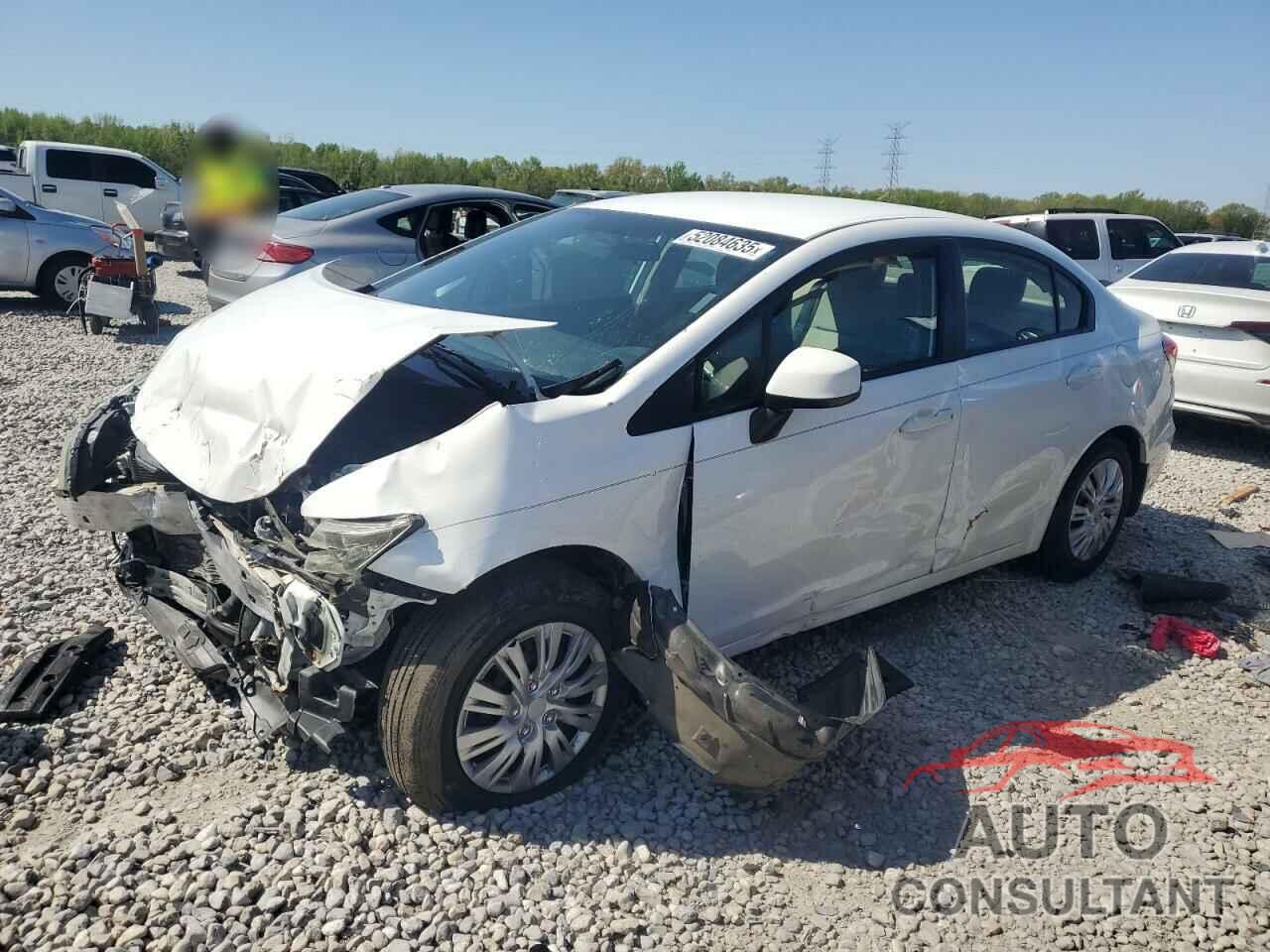 HONDA CIVIC 2013 - 19XFB2F59DE020053