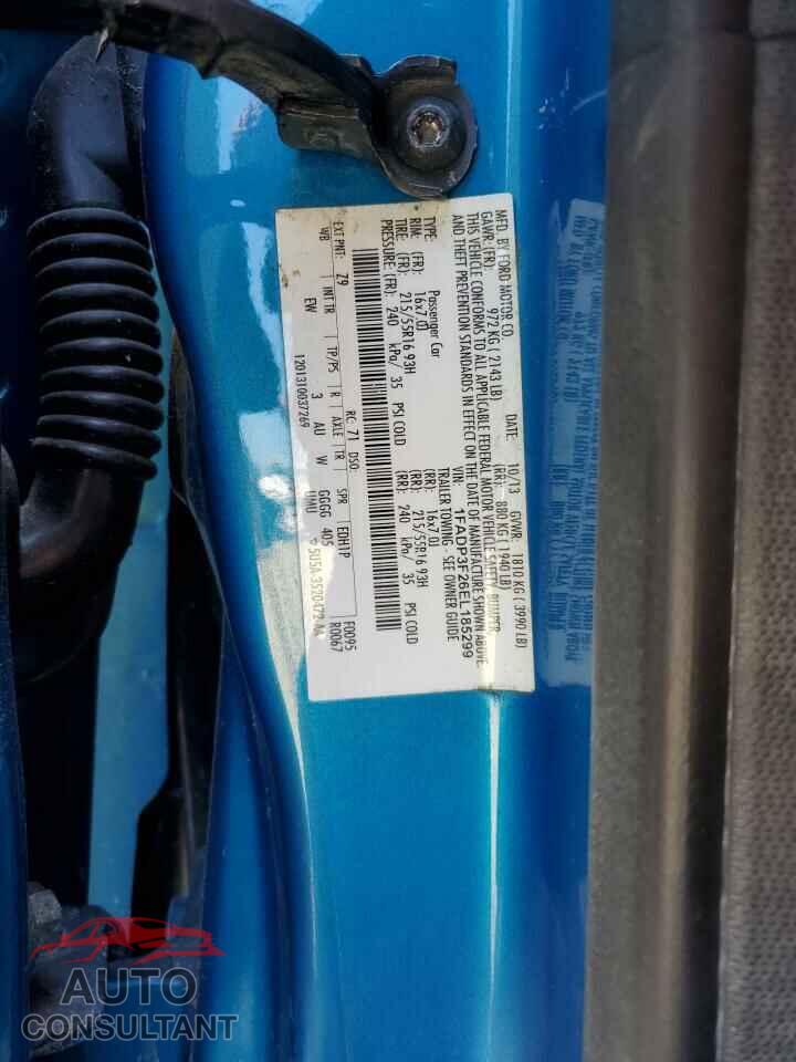FORD FOCUS 2014 - 1FADP3F26EL185299