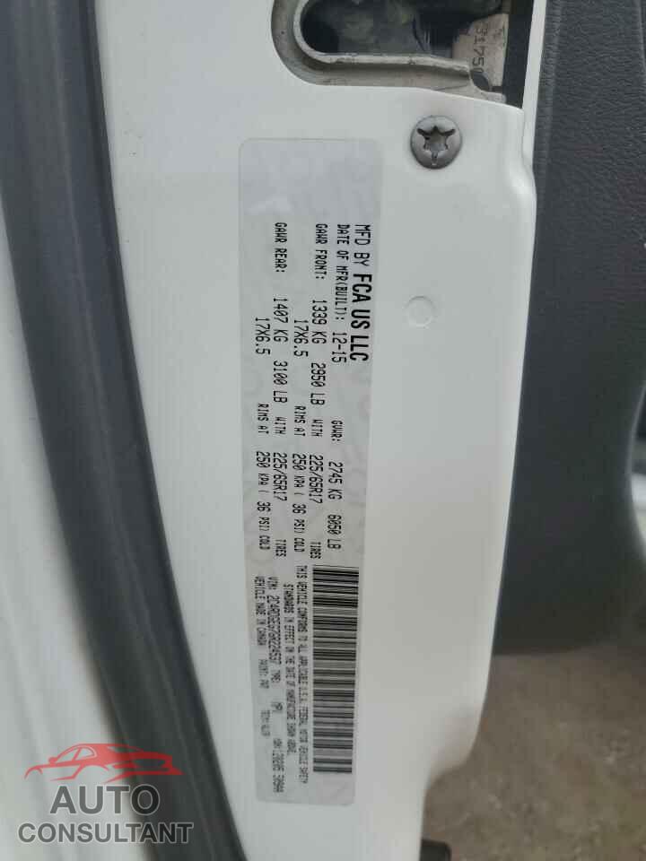 DODGE CARAVAN 2016 - 2C4RDGEG7GR224537