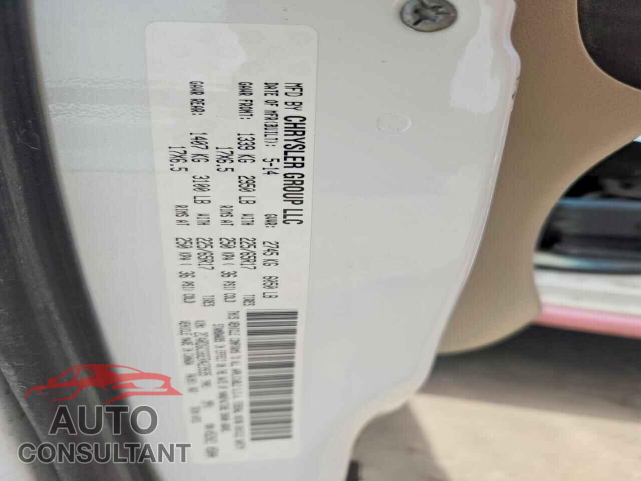 DODGE CARAVAN 2012 - 2C4RDGCG8CR388425