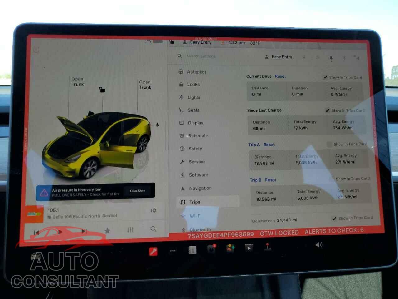 TESLA MODEL Y 2023 - 7SAYGDEE4PF963699